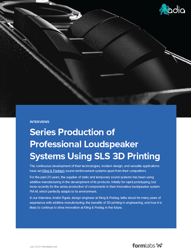 Series Production of Professional Loudspeaker Systems Using SLS 3D Printing